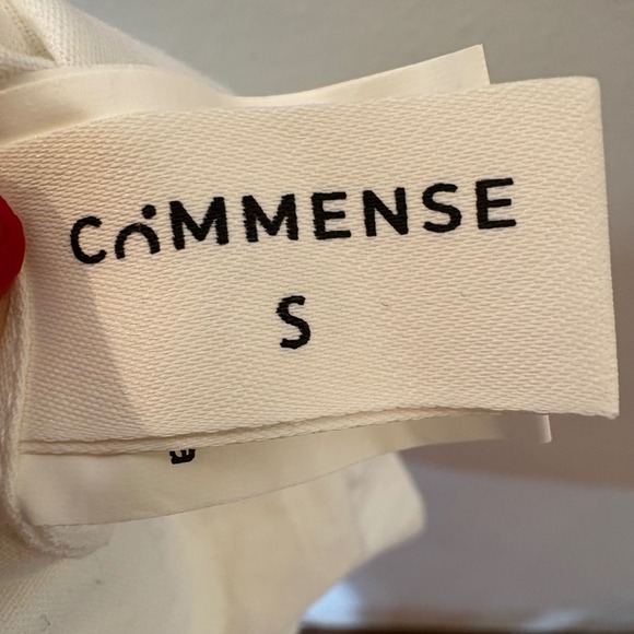 Commense White Lace Trim Button Up Strappy Top Size Small - Picture 4 of 6